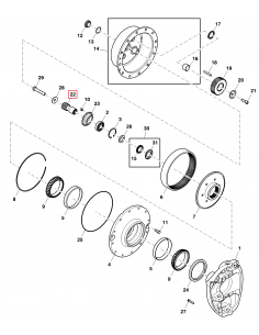 Pinion Z-15 John Deere R324796