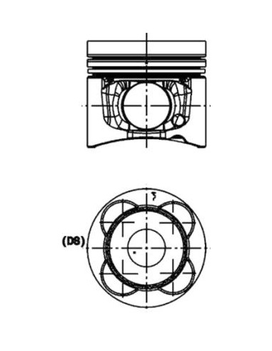 Piston 101 mm STD DEUTZ-FAHR 04285670, 04512307, 4406/01, FENDT F339202310020