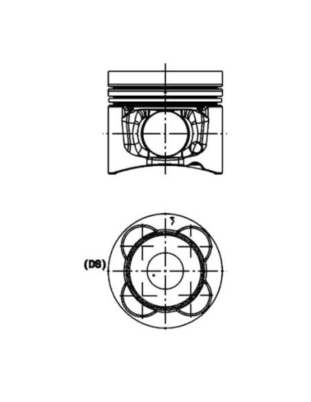 Piston 101 mm STD DEUTZ-FAHR 04285670, 04512307, 4406/01, FENDT F339202310020