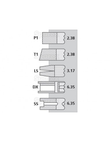 Segmenti Piston 2.38x2.38x3.17x6.35x6.35 mm 40417