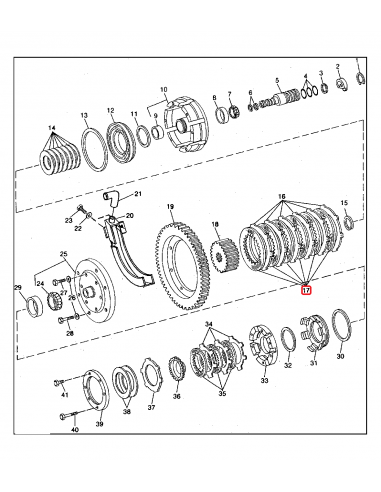 Disc Frictiune Ø 130x196x3.3 mm John Deere AR68945, AR94517, RE23286, RE234261, RE65291