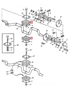Wood Bearing, Straw Walker Shaft Ø 35 mm John Deere AZ21612, AZ31216 2