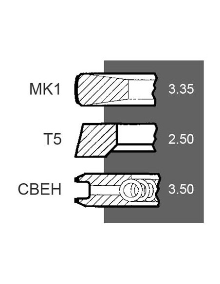 Segmenti Piston Ø 105 - 0.020''- 0.51 mm 34-607B