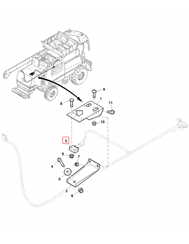 Solenoid 12V 0,5A 5VA/5W John Deere AZ34292, AZ31838, Elobau 152221