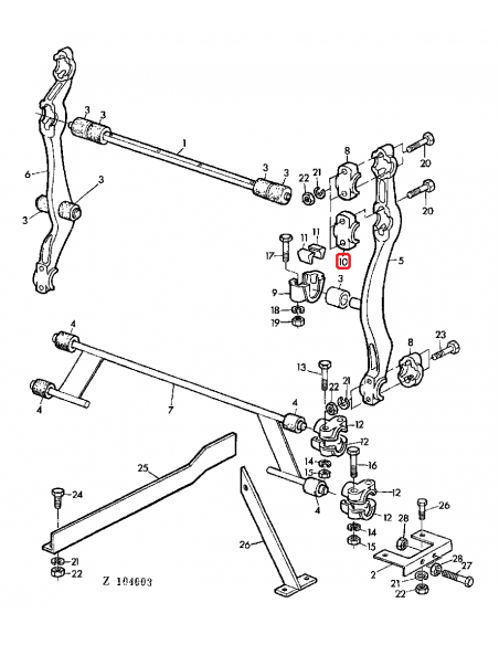 Capac, Bucsa Brat Casa Site John Deere Z10634, Z-10634