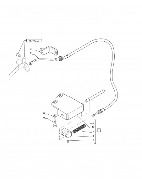 Cablu Reductor 660 mm 84193546, 47455800