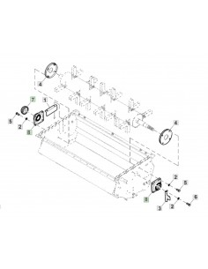 Bearing With Housing 55x100 mm John Deere AXE45898, AZ100558