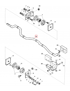 Ax Cai Straw Walker, Front Crankshaft John Deere DQ72446