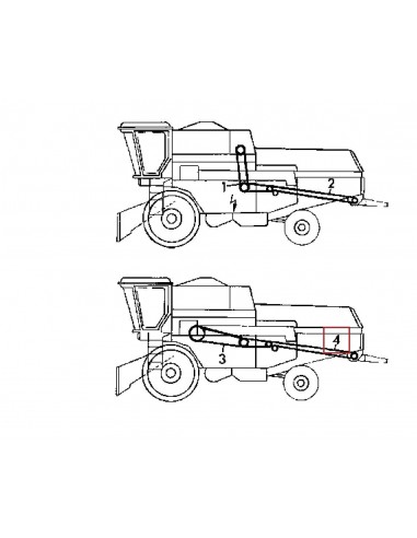 Curea Tocator 2HB-6380 mm John Deere Z44762