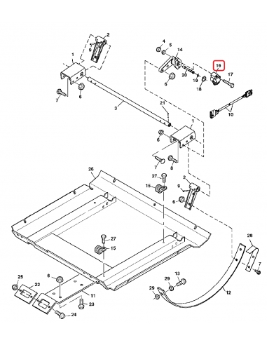 Sensor Header John Deere AXE17227, AXE57295, RE334227
