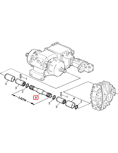 Z58304, Planetara, Drive Shaft, 685MM