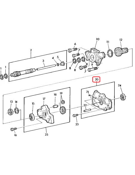 Adapter  Input Shaft, Oil Pump, Transmission John Deere R57960, AR71395, AR58308, AT26680, AT26670