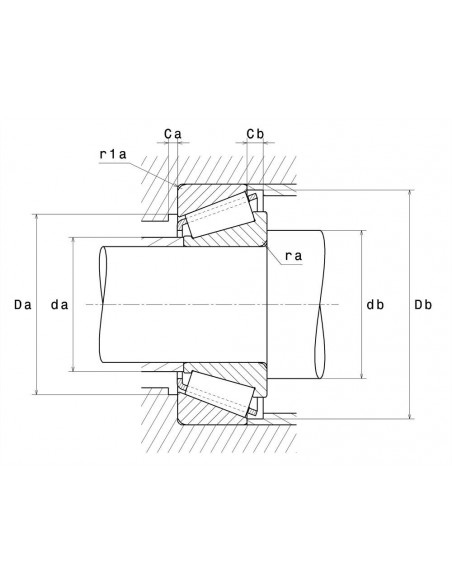 Tapered Roller Bearing 38.10x76.20 mm