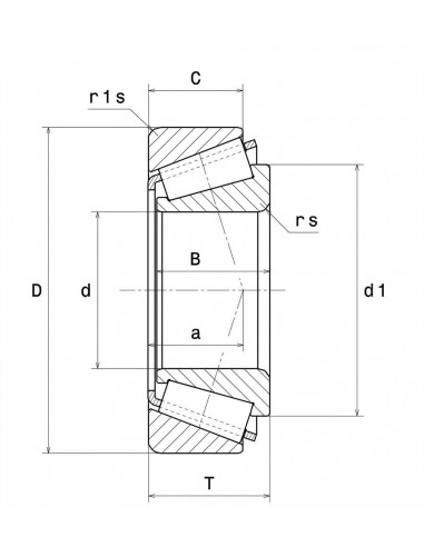 Tapered Roller Bearing 38.10x76.20 mm