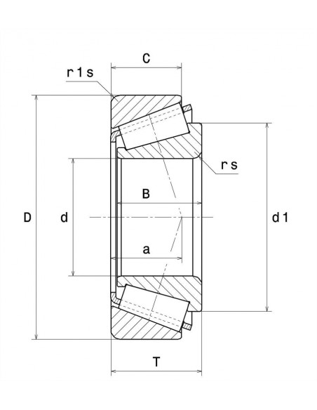 Tapered Roller Bearing 38.10x76.20 mm