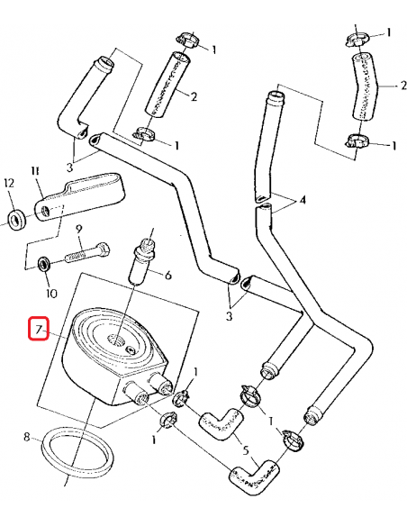 Racitor Ulei, Termoflot, John Deere RE10869, RE38078, RE61769, 2486A206