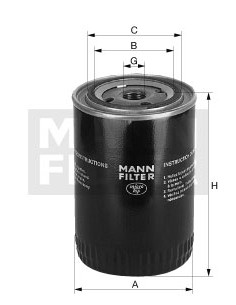Oil Filter Mann W940/37, Ford 785F6714AA2A, 785F6714AA3A, 1782038, 785F6714AA1A, 1834113, 730390201