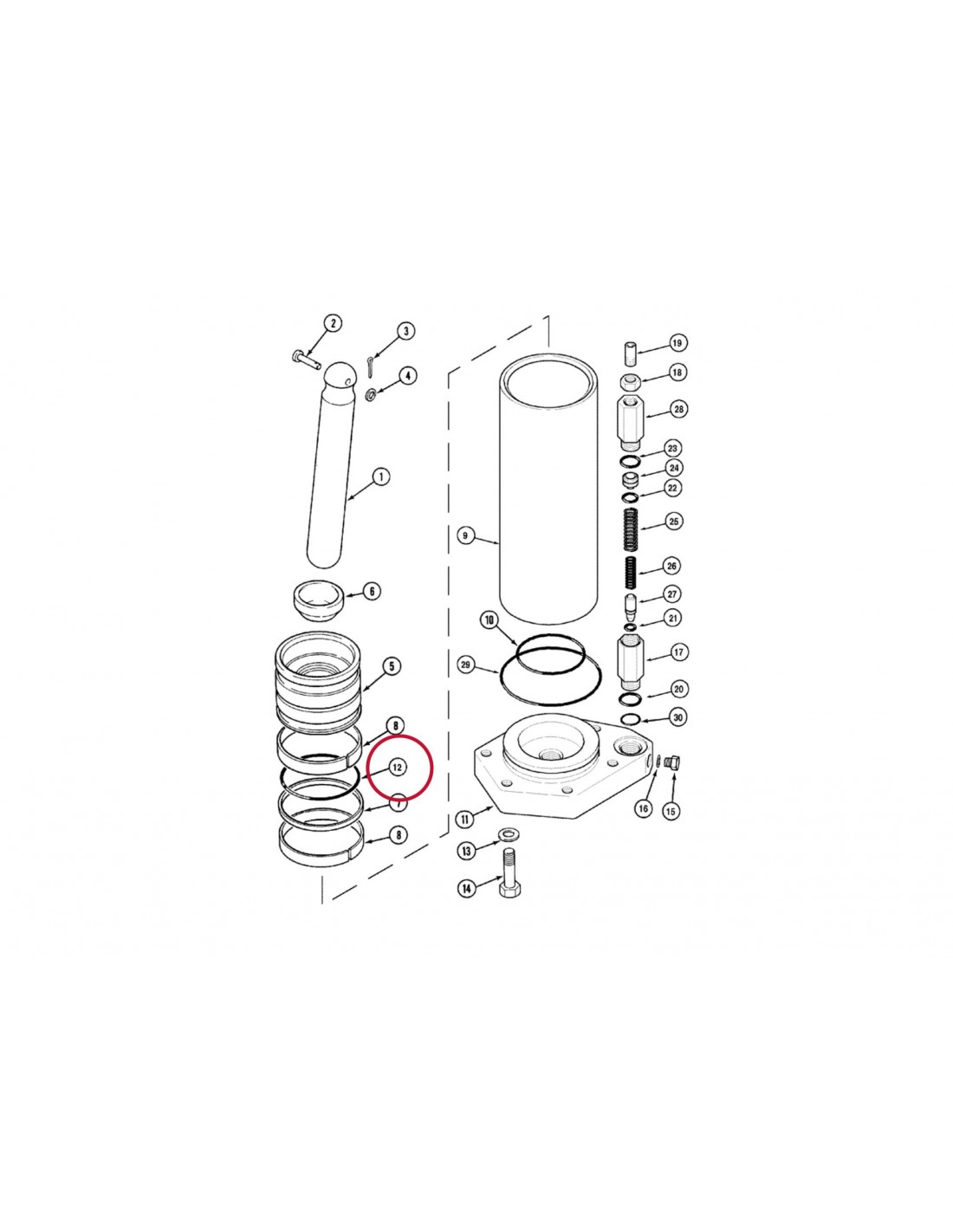 ORing, Hydraulic Cylinder 102 mm Case IH 2395342, 2395342, 28763R1