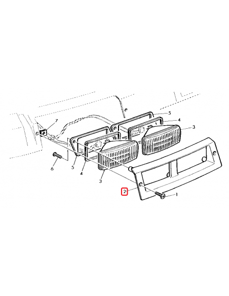 L102378, Bezel, Work, Light, Cab, Roof, Front, Right, L102378, Bezel, Work, Light, Cab, Roof, Front, Right,