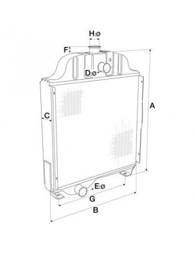 Radiator Racire Motor 5099122, 84172100, 5093940, 5096063, 5096073, 5096595, 5096595, 5099122, 84172100,