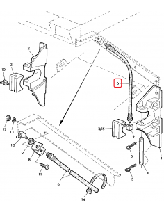 AZ38097, Hose, Hydraulic, Furtun Hidraulic, Gresor 2