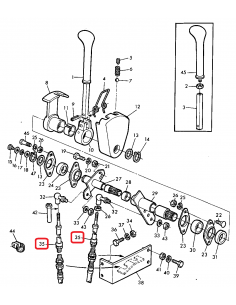 Cablu Schimbator Cutie Viteze 2.500 mm John Deere AZ34570 2