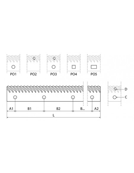Sina Toba 1645 mm Stanga+Dreapta John Deere AZ47217