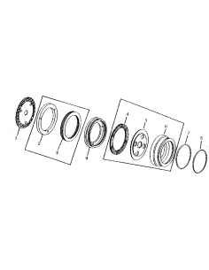 Brake Piston Ø 306x37.8 mm John Deere L31016, T21807, T21455, T38063 2