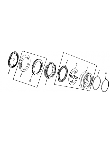 Brake Piston Ø 306x37.8 mm John Deere L31016, T21807, T21455, T38063
