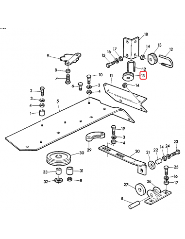 BP13227, Gallignani 88.80.200, 8880200, 88.80.214, 8880214, John Deere, Bucsa, Rola. Ceramica. Balotiera, Presa,
