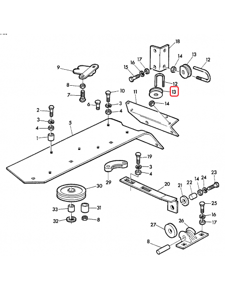 BP13227, Gallignani 88.80.200, 8880200, 88.80.214, 8880214, John Deere, Bushing, Grommet, Twine, Guide