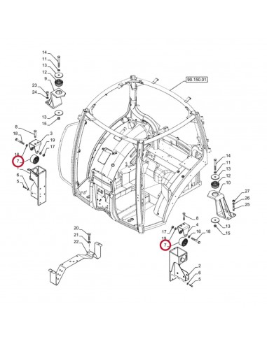 87396965, 3786281M2, Silent Block, Cab, Mount,