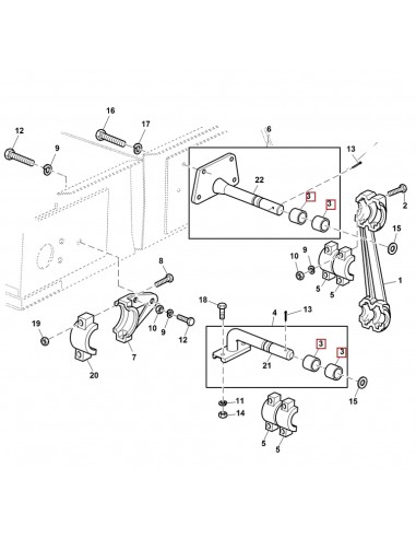 P49545, AZ30965, Bucsa, Cauciuc, Casa Sitelor, 17x38mm, John Deere
