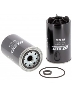 Fuel Filter, Water Separator, Spin On 93x174 mm 1-14 UNS HIFI-FILTER SN1242, SN 1242