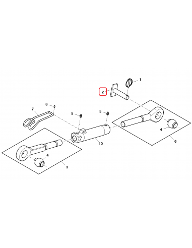 L158185, AL78785, JXL158185, Pin, John Deere