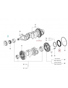 Simering Palier Ø 100x120x12 mm VM Motori 46340869F