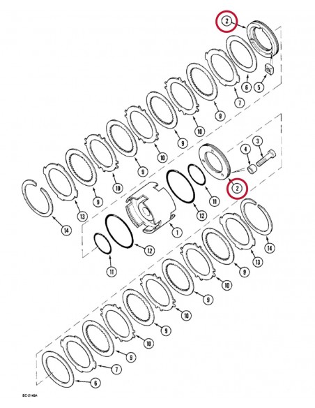 132495A1, 70017C1, Piston, Case IH