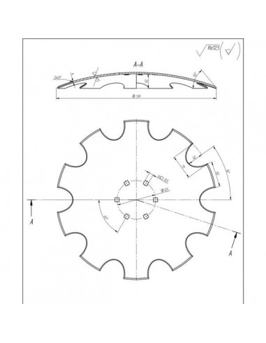 Taler Disc Ø 510x4 mm 6 Gauri