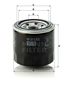Filtru Ulei Mann W811/80 2