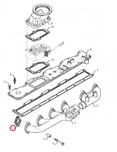 Garnitura Galerie Evacuare 84368103, 84368103AM, 6902207, 87775129, J937479, J943191 2
