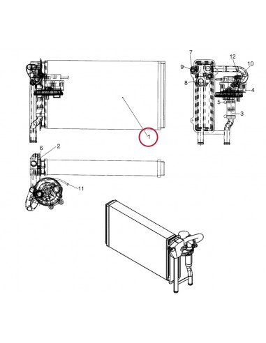 Cab, Climate Control, Heater CNH 87529447