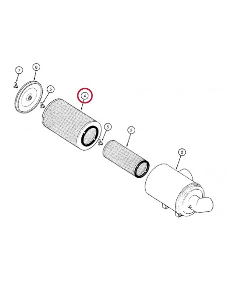Filtru Aer Principal Donaldson P525943, A171255, 3I1037, AF4756, SA14706, C25820