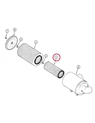 Air Filter Inner A171256, 935693C1, 5106604M1, 5016604M1, 3I1038