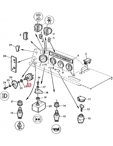 John Deere, AR48724, JXAR48724, Intrerupator, Comutator