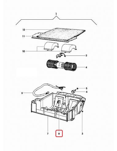 Resistor, Blower Motor Same 0.98710.73.3, 098710733, 98710733, 19649647