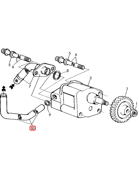 R115280, Teava, Conducta, John Deere R115280, Teava, Conducta, John Deere