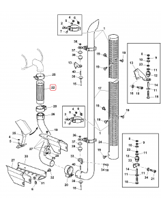 AL167829, AL152980, HYDRA, Manson, Racord Flexibil, Esapament, John Deere 2