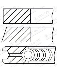 Segmenti Ø 91 mm 2x2x3 mm 8-252500-00