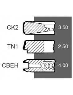 Piston Ring Set Ø 100 - 3.5x2.5x4 mm 4181A026, 3641316M91, 3640594M91, 4181A025, 4181A023, 02-200020, 02-201140, 02/200315 2