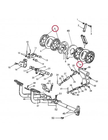 Disc Frana Ø 165.25 mm Z-22 John Deere ER117166, ER143847